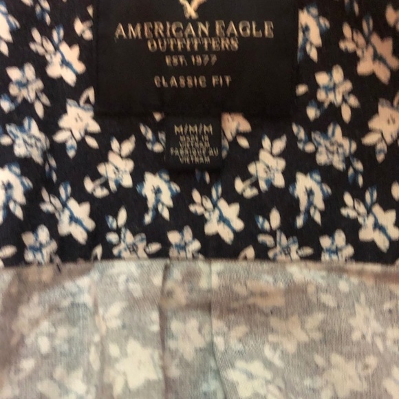American Eagle Flower Print Shirt - Picture 4 of 4